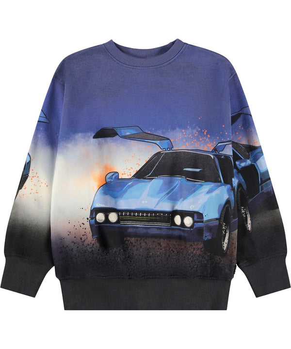 Felpa auto blu
