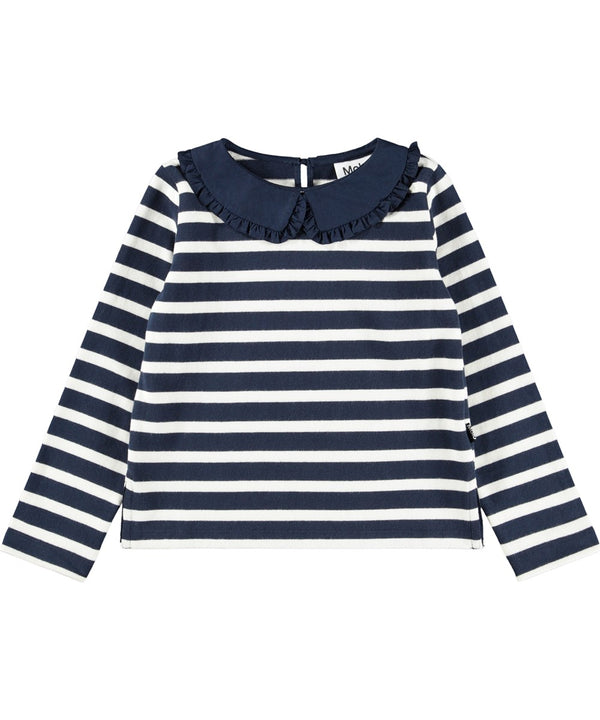 Maglia collo a righe