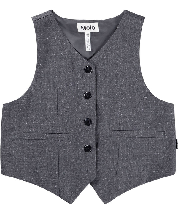 Gilet silver check