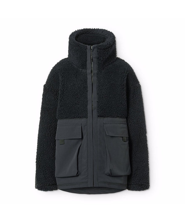 Giacca in pile nero
