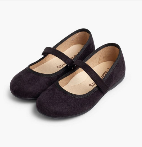 Scarpe Bambina chiusura a strappo nera