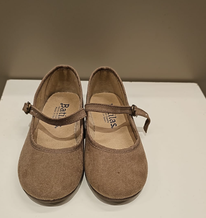 Scarpa ballerina in serratex taupe