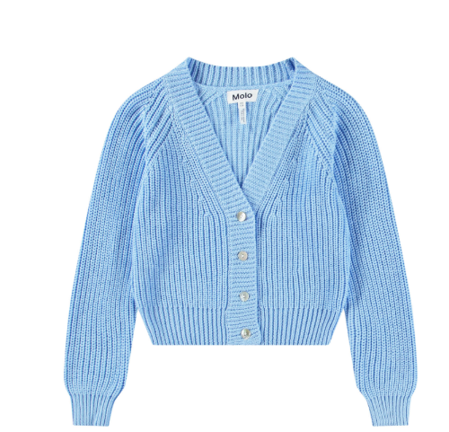 Cardigan a maglia in cotone Gilberta Day Sky