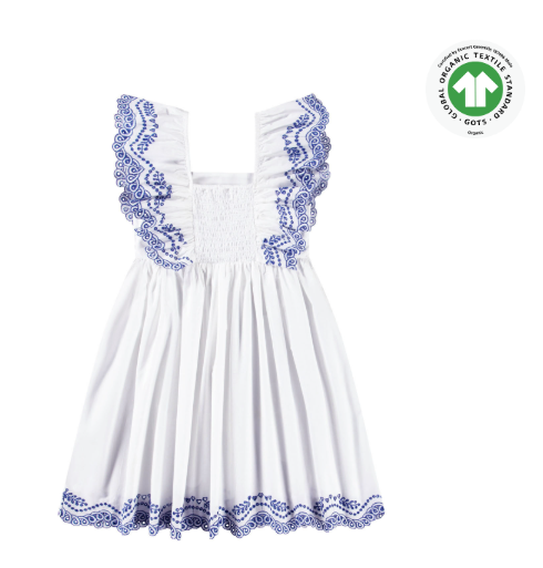 Abito in sangallo Clementine Crisp White