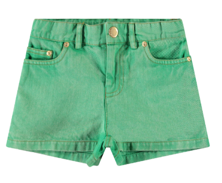 Shorts denim verde Ambrata Potere della giungla