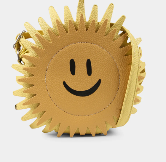 Borsa gialla per bambina con sole