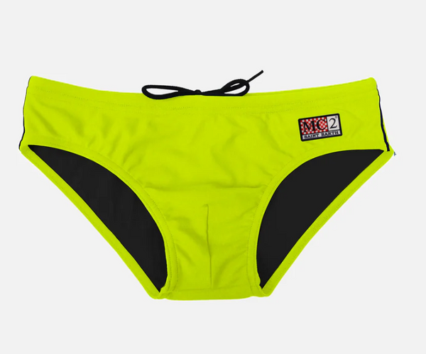 Slip da bagno da bambino giallo fluo