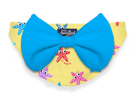 Slip da bagno da bambina con stampa star girl