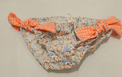 Slip in cotone liberty con fiocchi
