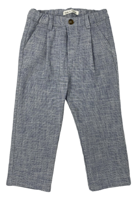 Pantalone in cotone fiammato