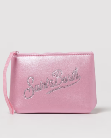 Pochette Aline rosa con logo