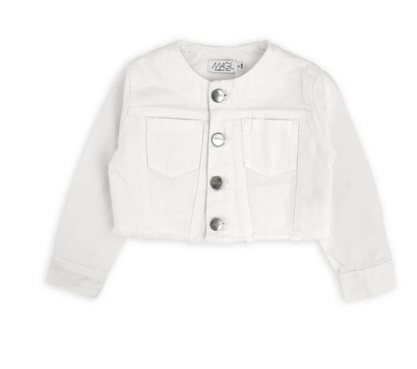 GIUBBINO DENIM BIANCO