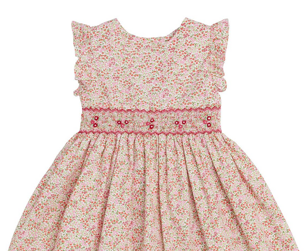 Abito in tessuto stampato con smock