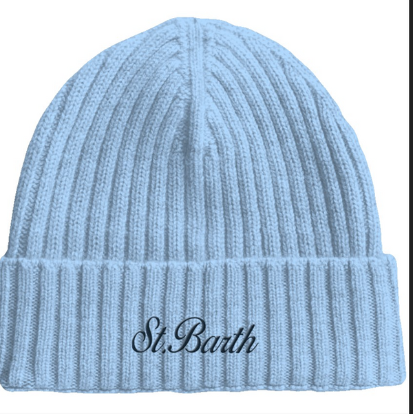 Cappello cielo a coste in misto cashmere