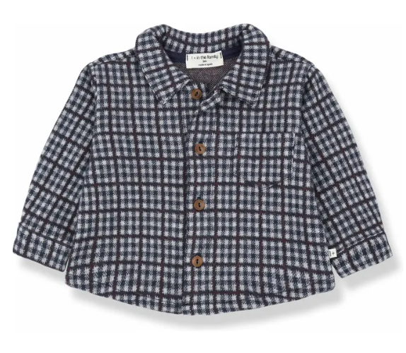 Camicia a quadri blu