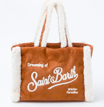 Borsa mini in camoscio marrone