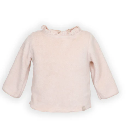 Shirt con colletto volant