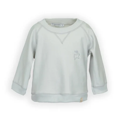 Maglia felpa con ricamo coniglio