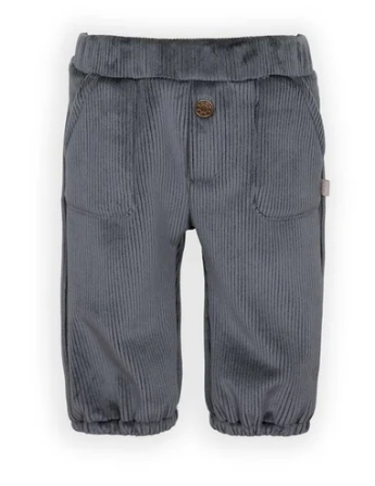 Pantaloni bimbo in velluto con tasche stile worker