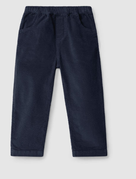 Pantaloni in velluto a coste pull-up con quattro tasche