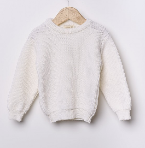 Maglione lavorato a maglia in una splendida lana merino,