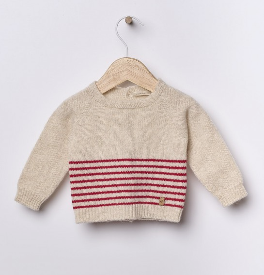 Maglione lavorato a maglia in lana merino