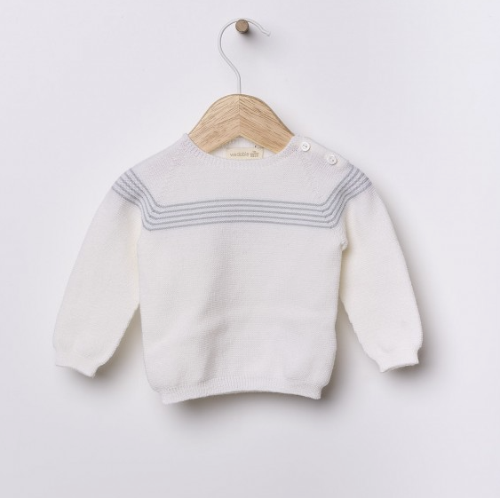 Maglione lavorato a maglia in lana merino