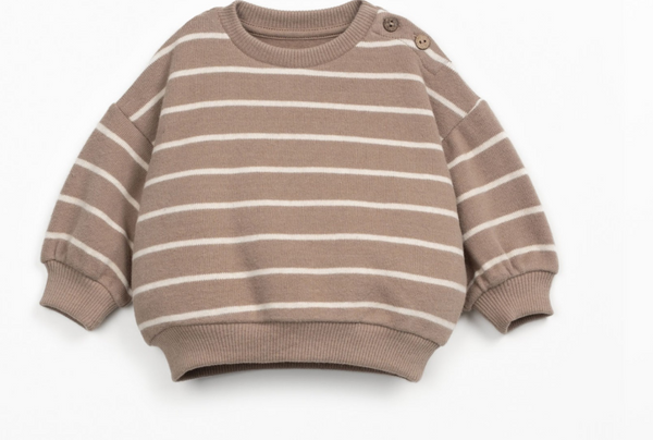 Felpa con motivo a righe