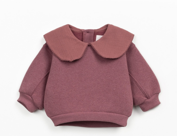 Felpa a maglia con colletto