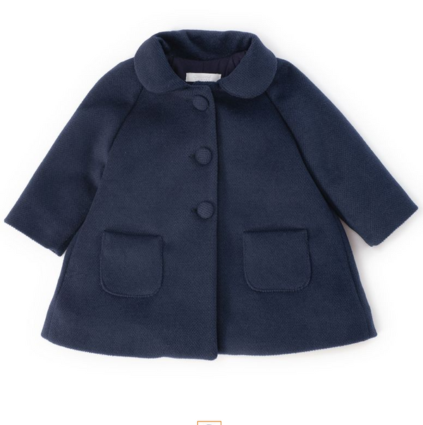 Cappotto blu in panno