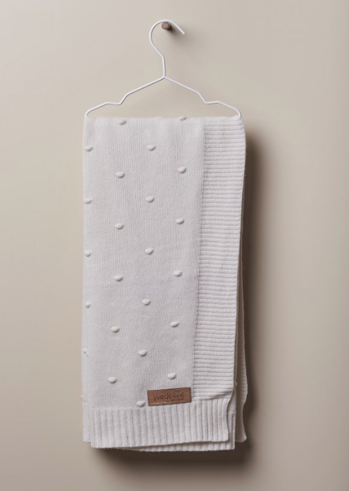 Coperta in lana panna