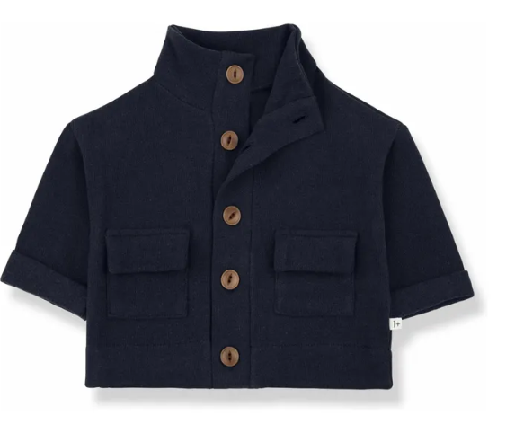 Cardigan giacca in caldo cotone blu