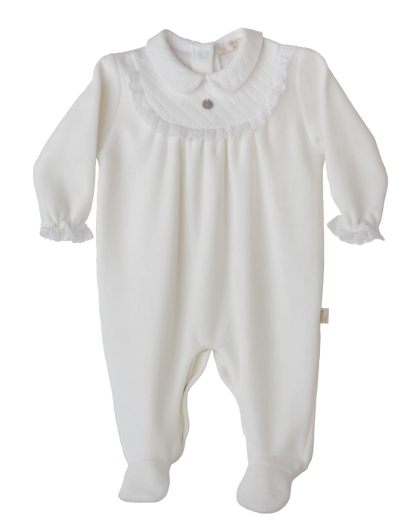 Tutina in ciniglia panna