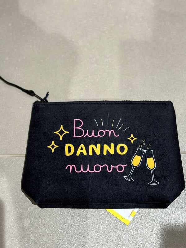 Pochette fondo nero "Buon danno nuovo"