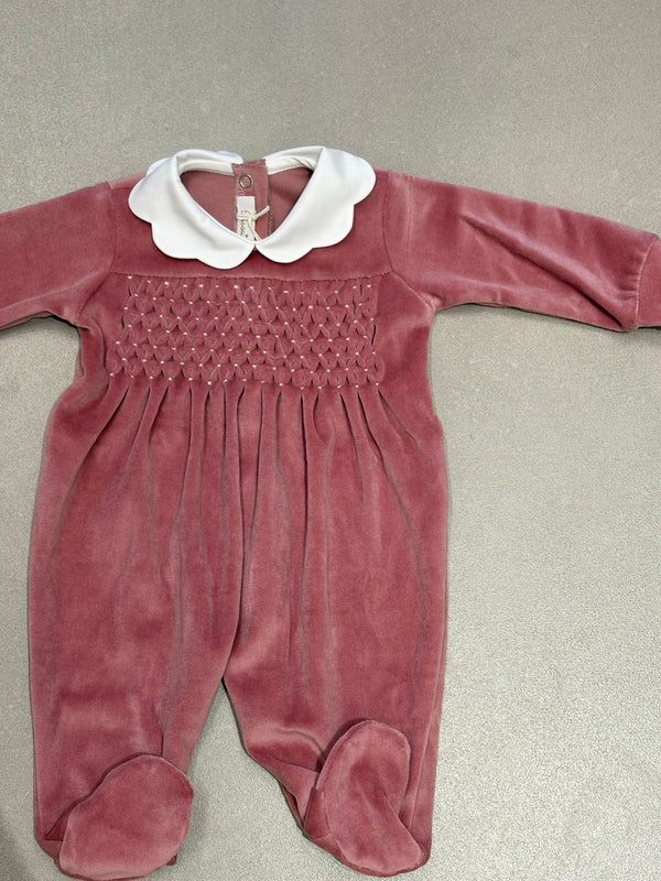 Tutina in ciniglia color rosa antico